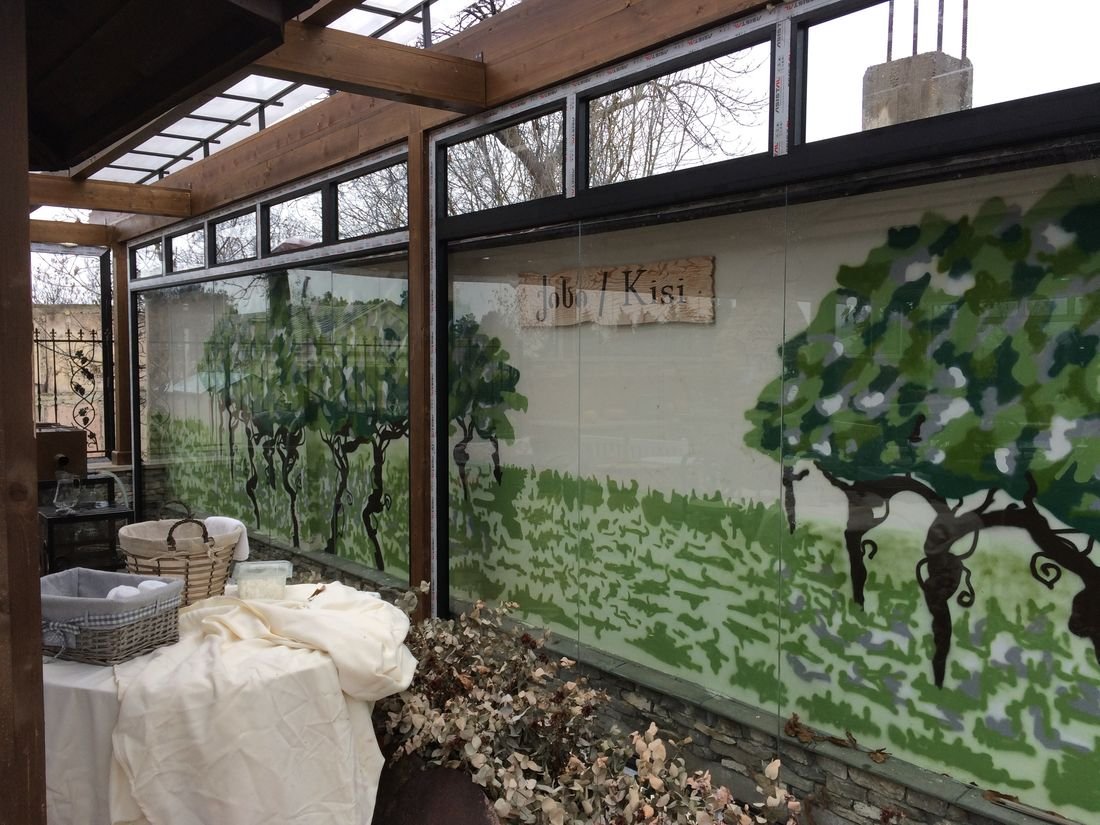 Premium aluminum curtain-wall system for the Guramishvili Marani restaurant.