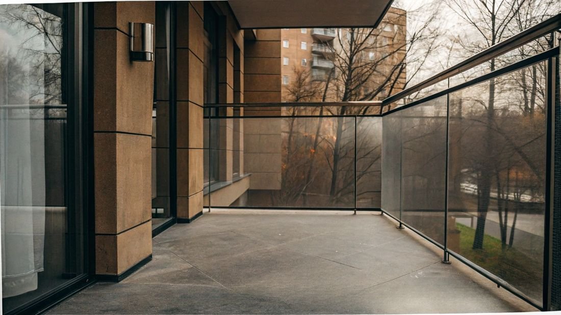 Safe, durable glass railing for a private home in Tbilisi.